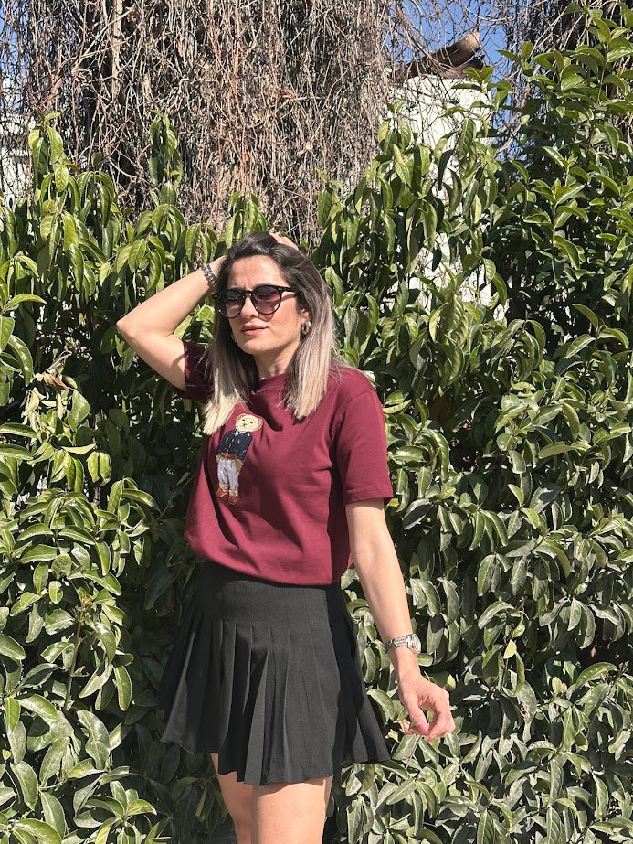 İçi Şortlu Siyah Etek