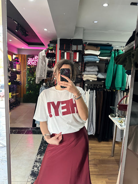 Hey Yazılı T-shirt