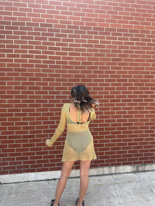 Gold Parlak Beachwear