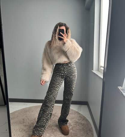 Zara Leopar Pantolon